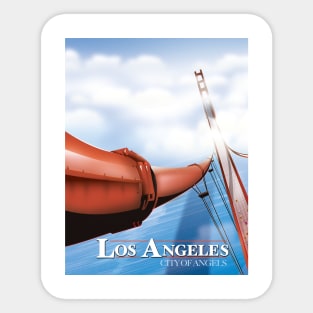 Los Angeles City of Angels. Sticker